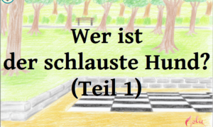 Titelbild zum Comic Nr. 3 "Wer ist der schlauste Hund?" (Teil 1).